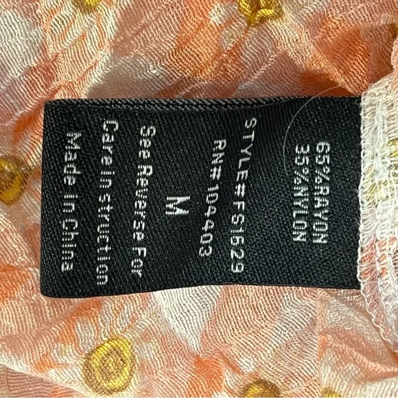 Fifty Street Sleeveless Button Down Tunic, Tied Front, Size Medium NWT - Picture 10 of 11